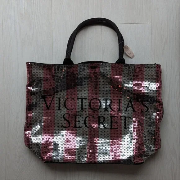 Sequin tote shop bag